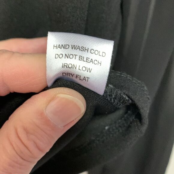 Blashe Black Hook and Eye with Chiffon Long Sleeves Crop Top Size S - Picture 5 of 14